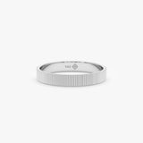 3 mm Textured Bold Wedding Band, Bonnie