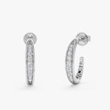 Lab Grown Diamond Hoop, Ondine