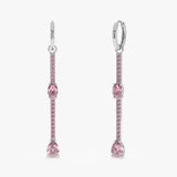 Rhodolite Drop Earrings, Diantha