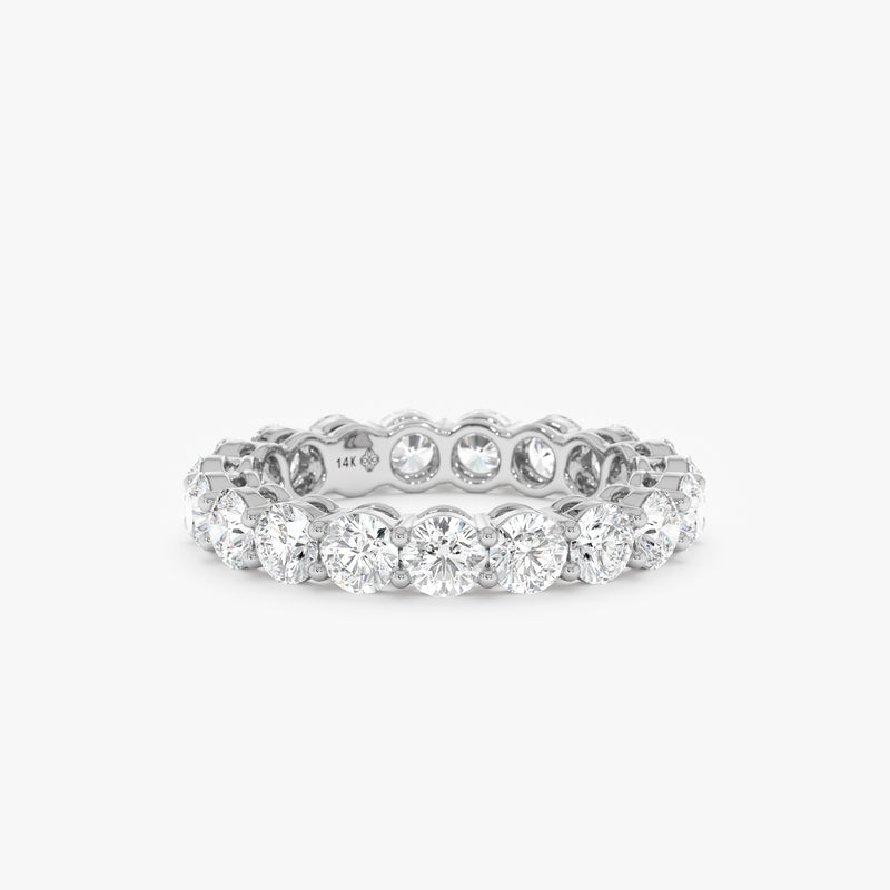 Lab Grown Diamond Prong Set Eternity Ring - 3 mm, Soraya