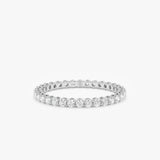 Lab Grown Diamond Prong Set Eternity Ring - 2 mm, Soraya