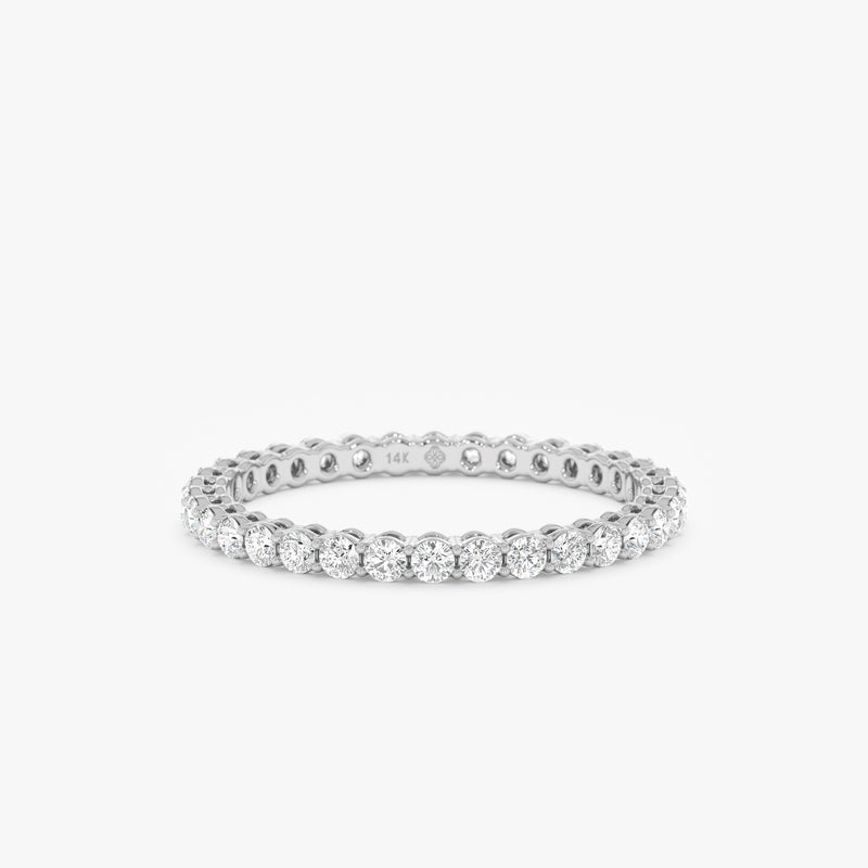 Lab Grown Diamond Prong Set Eternity Ring - 2 mm, Soraya