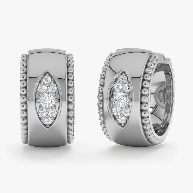 Lab-Grown Diamond Pave Huggie, Blythe