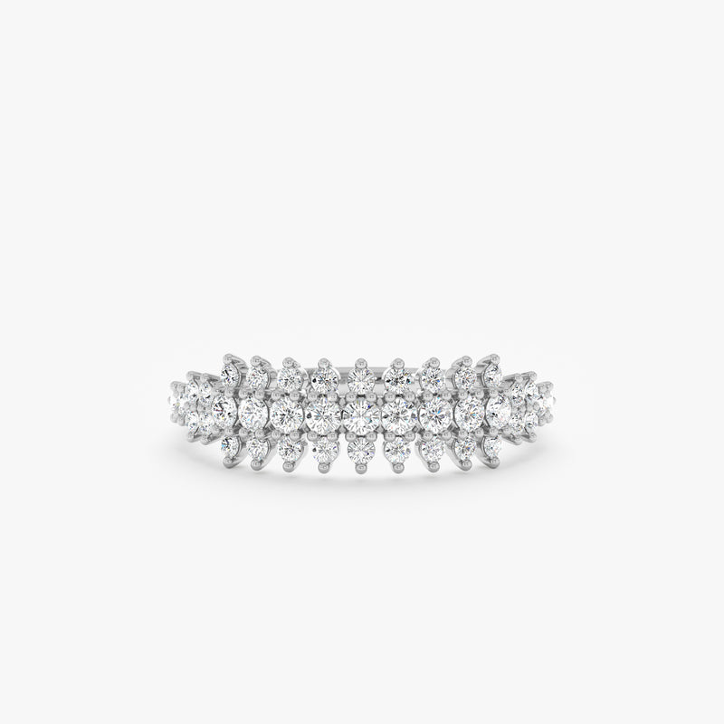 Unique Diamond Cluster Ring, Tiana