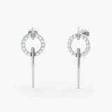 Diamond Spike Stud Earrings, Ziri