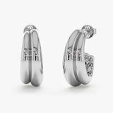 Double Line Plain Hoop, Azenor