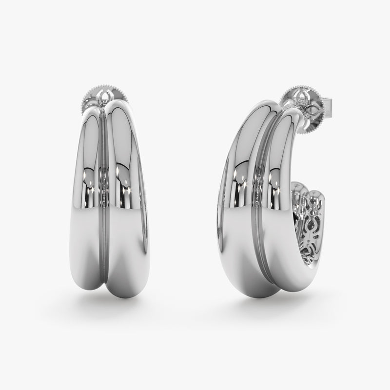 Double Line Plain Hoop, Azenor