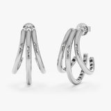 Triple Hoop Earrings, Indy