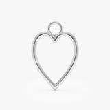 Open Heart Earring Charm, Delphirene