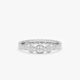 Bezel Set Oval Diamond Ring, Irie