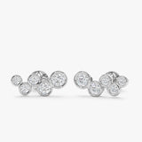Lab Grown Diamond Cluster Studs, Ariadne