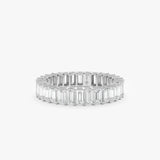 Lab Grown Baguette Eternity Band, Sylvaine