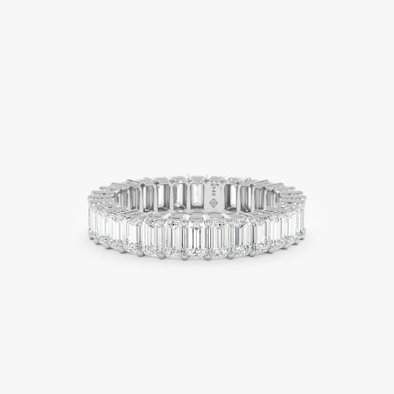 Lab Grown Baguette Eternity Band, Sylvaine