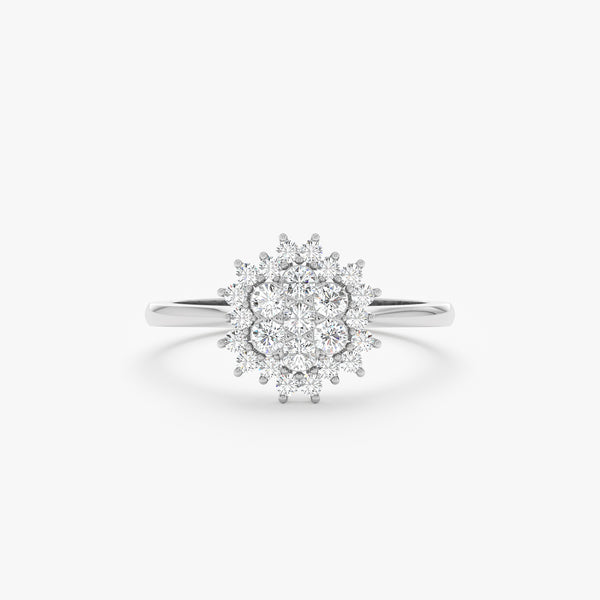 Diamond Starburst Engagement Ring, Dream