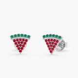 Watermelon Slice Stud Earrings, Azra