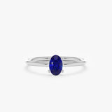 Blue Sapphire Oval Ring, Elior