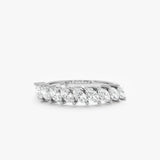 Lab Grown Marquise Diamond Wedding Ring, Liel