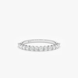 2 mm Lab Grown Diamond Half Eternity Ring, Dovie