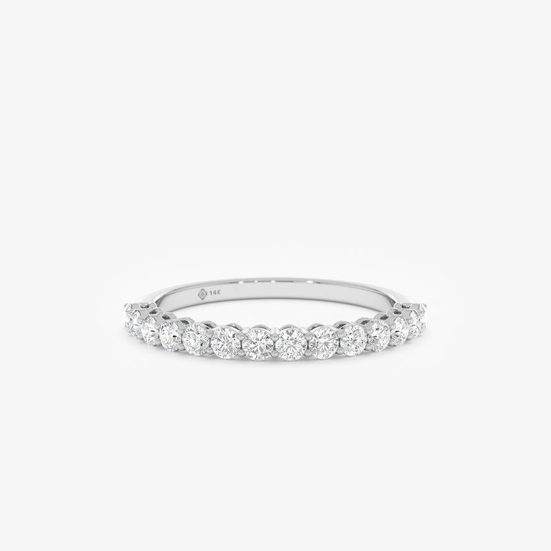 2 mm Lab Grown Diamond Half Eternity Ring, Dovie