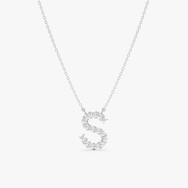 Lab Grown Diamond Initial Necklace, Anouk