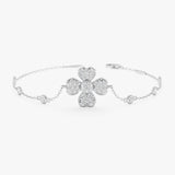 Clover Bracelet, Lab Grown Diamond Clover, Lirael