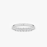 white gold princess cut diamond band