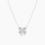 Lab Grown Diamond Clover Necklace, Sura
