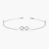 Plain Infinity Station Bracelet, Olivara