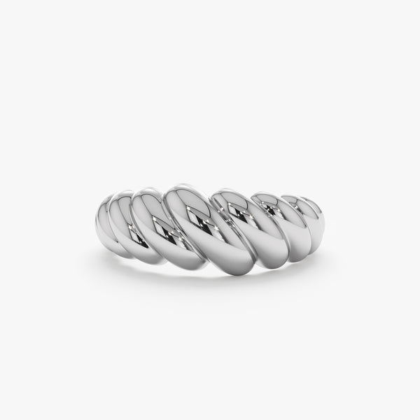 handmade white gold ring