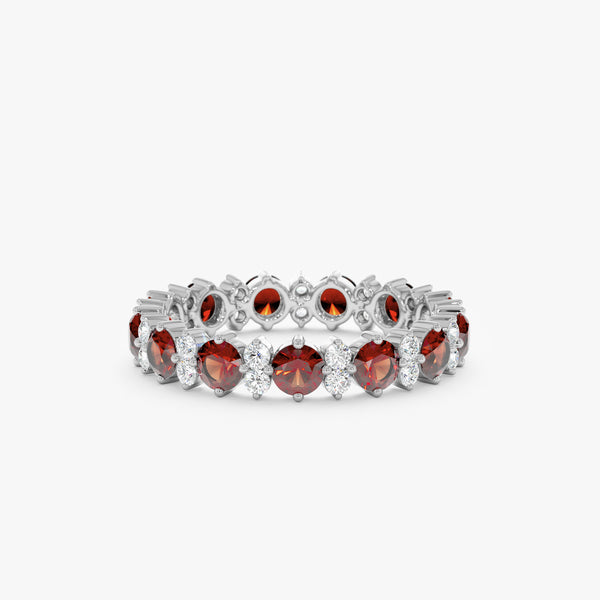 white gold eternity band
