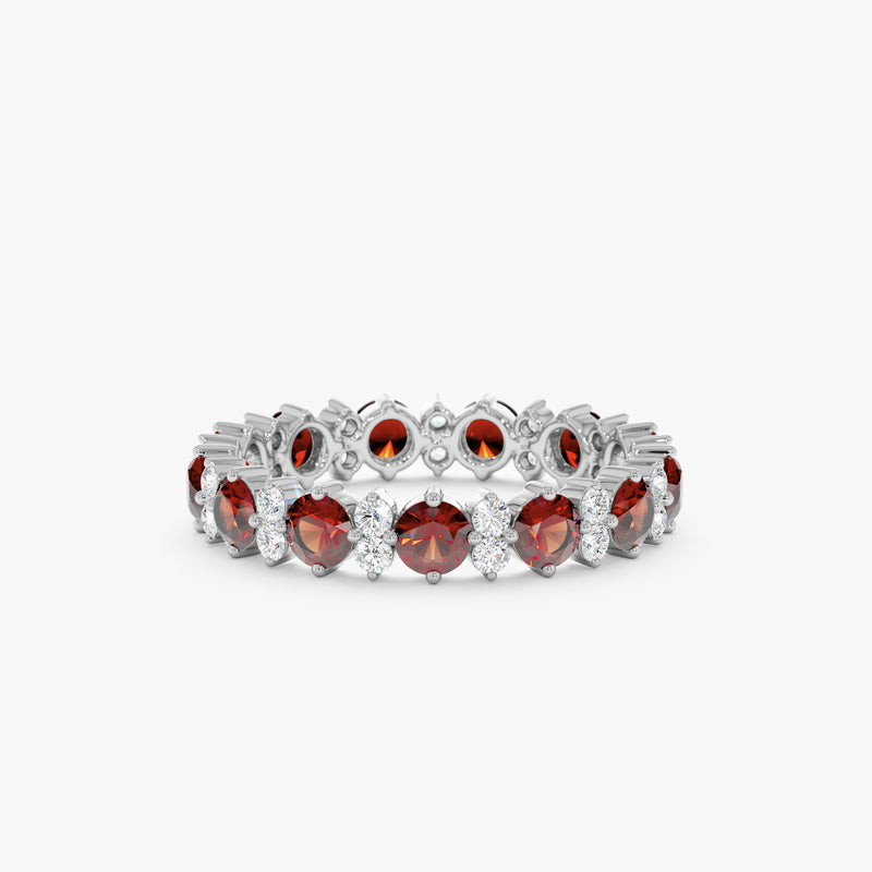 white gold eternity band
