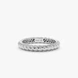 white gold thick wedding band