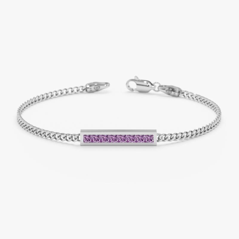 Amethyst Bar Bracelet, Kira