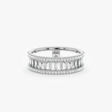 white gold diamond half eternity ring