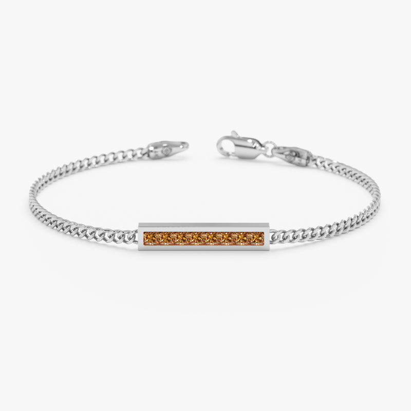 Citrine Bar Bracelet, Kira