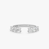 Round Diamond Open Cuff Ring, Irae