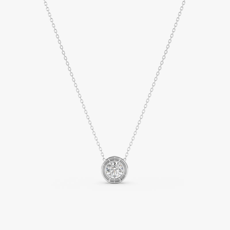 Lab Grown Diamond Ball Necklace, Caerwyn