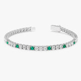 Emerald and Diamond Tennis Bracelet, Celandine