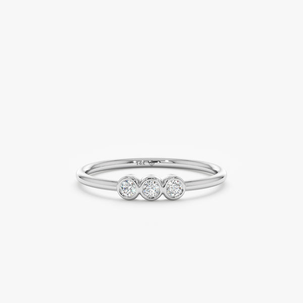 white gold diamond band