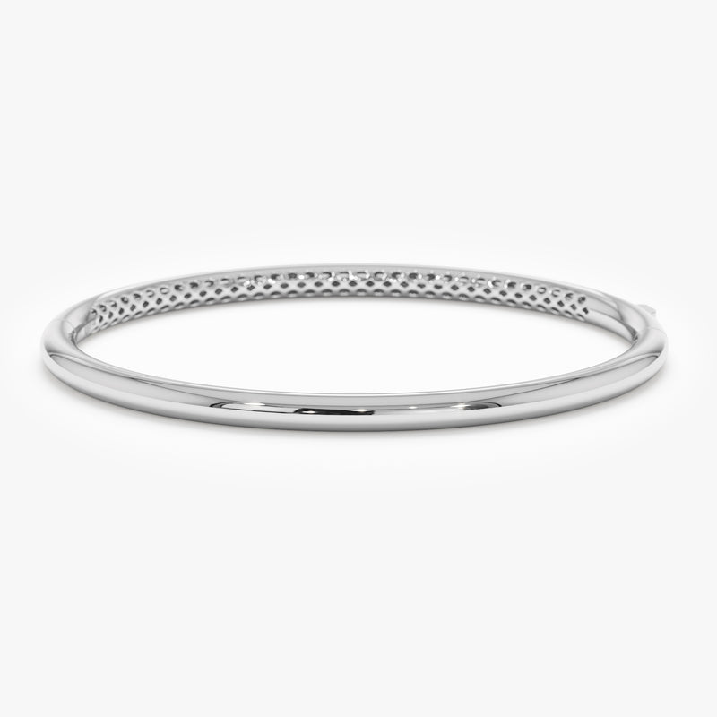 3.5 mm Minimalist Dome Bangle, Caia