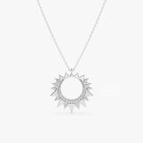 Diamond Sunburst Necklace, Nyssira