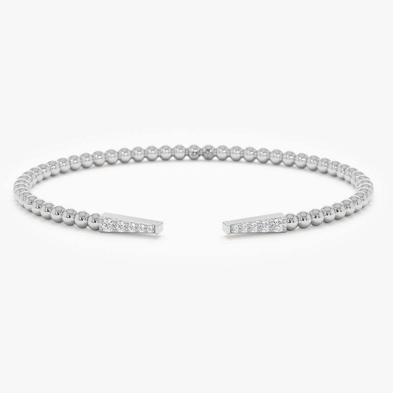 Diamond Open Cuff Bangle, Junia