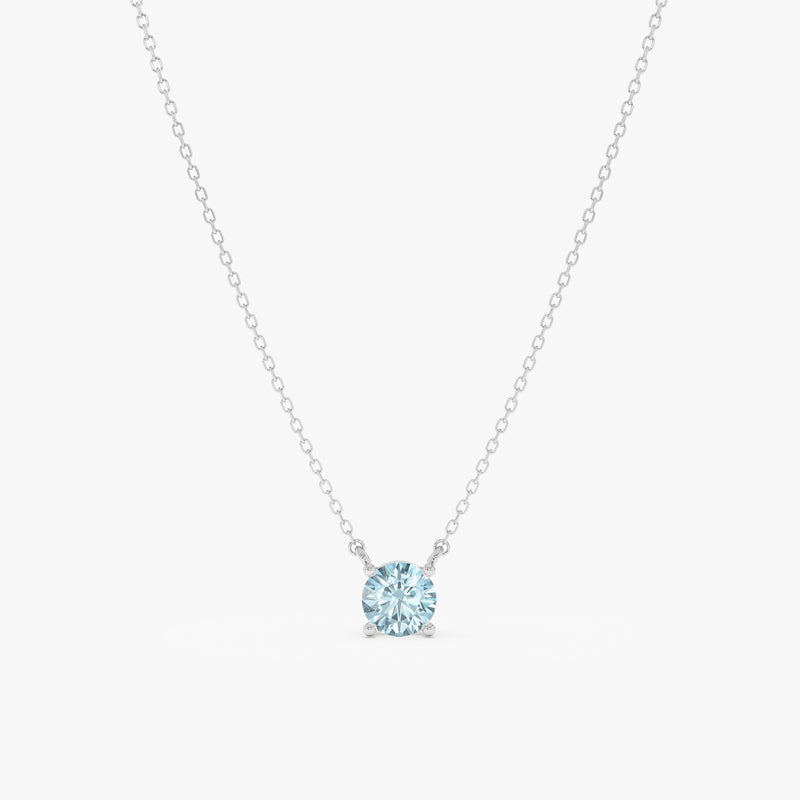Natural Aquamarine Necklace, Eyla