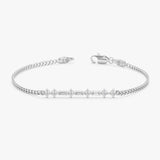 Lab Grown Diamond Cuban Chain Bracelet, Marzelyne