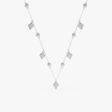 Diamond Kite Charm Necklace, Adalee