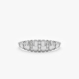 handmade white gold clear diamonds