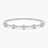 Lab Diamond Accent Bangle, Taissa