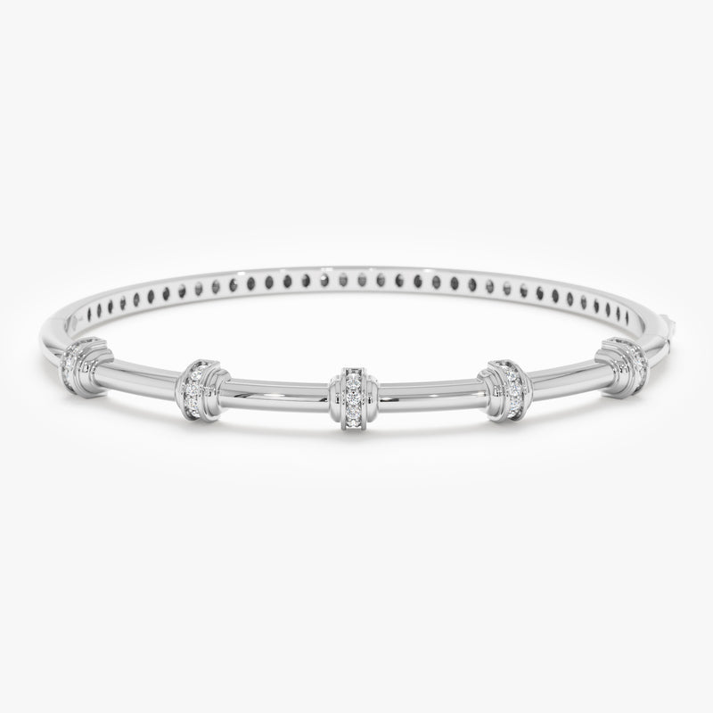 Lab Diamond Accent Bangle, Taissa
