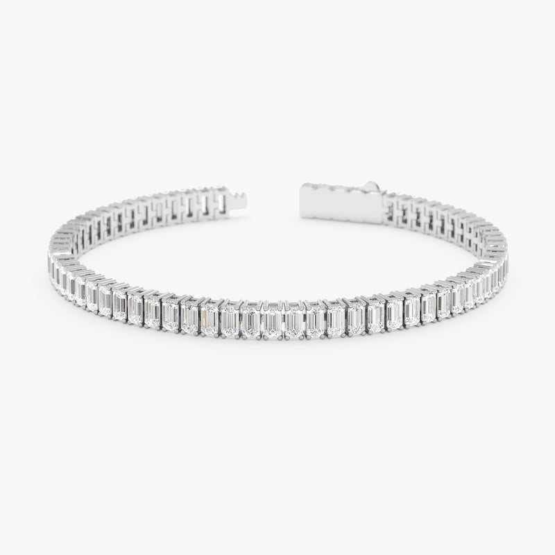 Baguette Lab Diamond Tennis Bracelet Eulalia
