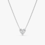 Dainty White Gold Heart Layering necklace